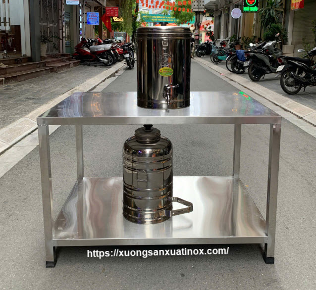 Bàn inox 2 tầng