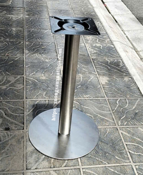 Chân bàn inox tròn đế đĩa đơn