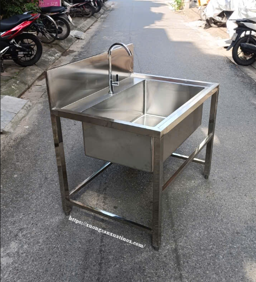 Chậu inox một hố nhà bếp inox 304