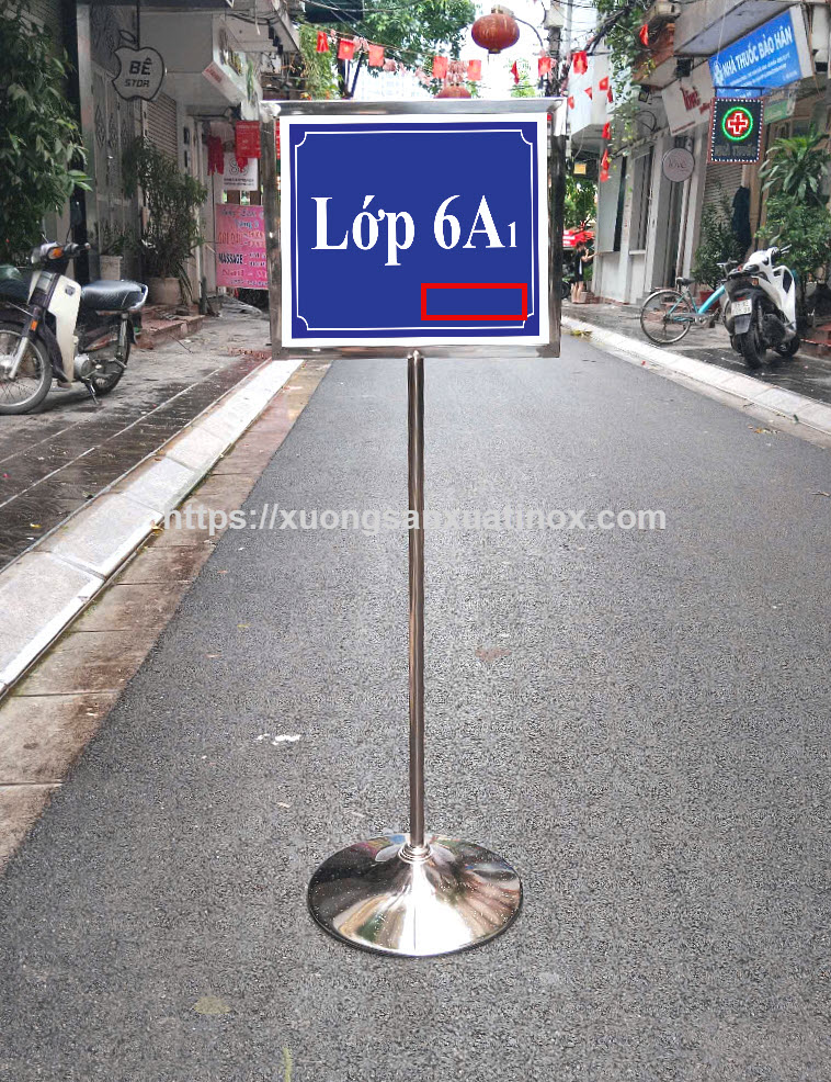 Cột bảng chỉ dẫn inox