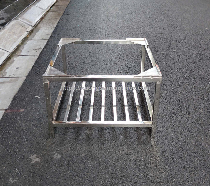 Giá inox đỡ máy rửa bát