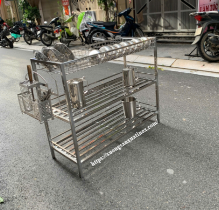 https://xuongsanxuatinox.com/Kệ inox 3 tầng để bát đũa Hình ảnh