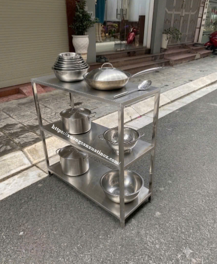 Kệ 3 Tầng Inox Đa Dụng
