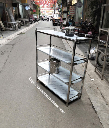 Kệ 4 tầng inox