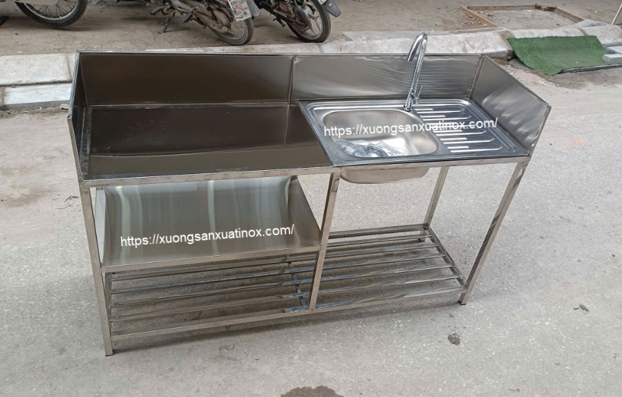 https://xuongsanxuatinox.com/Kệ bếp inox chậu rủa  làm theo yêu cầu-Hình ảnh