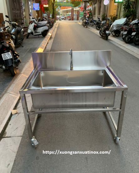 Kệ chậu rửa inox 1 hố