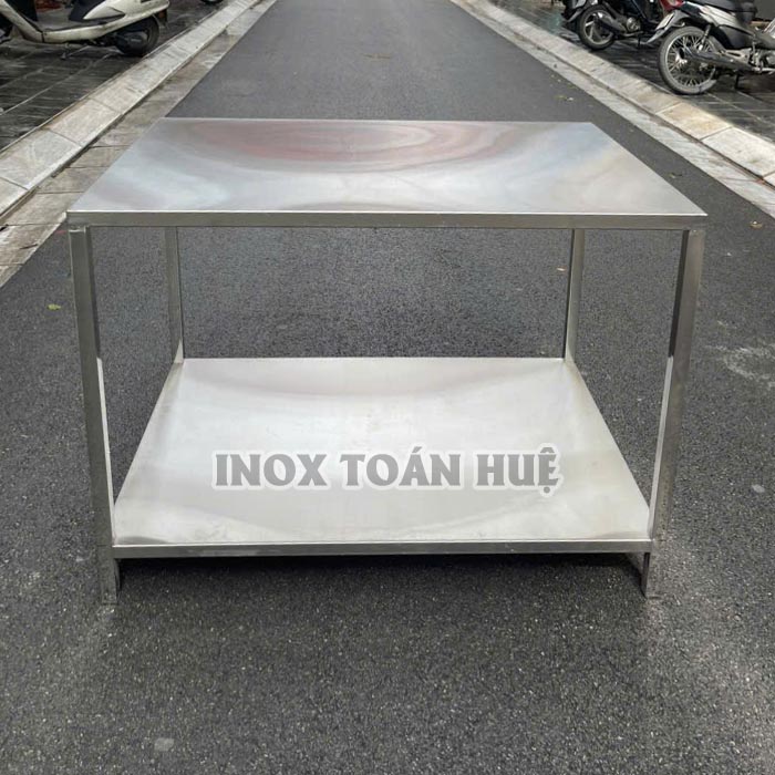 Kệ inox 2 tầng nhà bếp công nghiệp