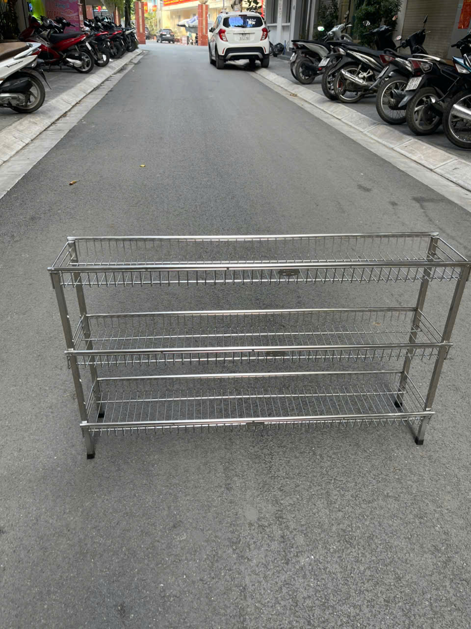 Kệ inox 3 tầng theo yêu cầu