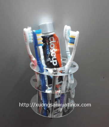 Kệ inox để kem đánh răng và bàn chải inox 304