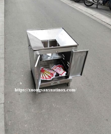 Lư hóa vàng 2 cánh  inox 304