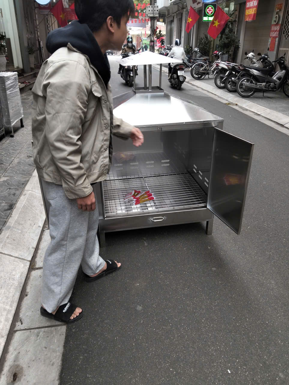 Lư hóa vàng inox nhà thờ