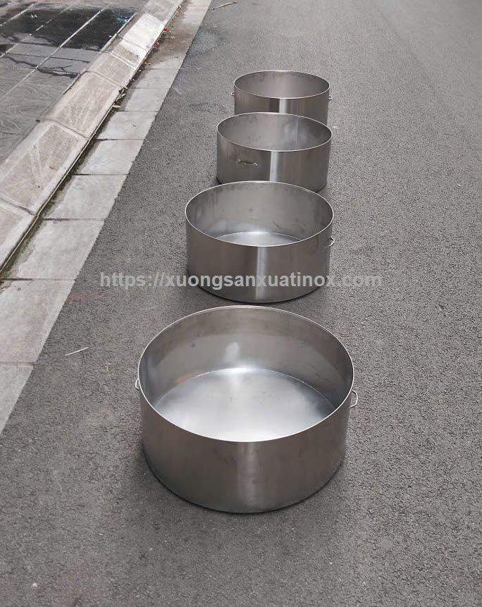 Thùng inox đựng tro vàng mã