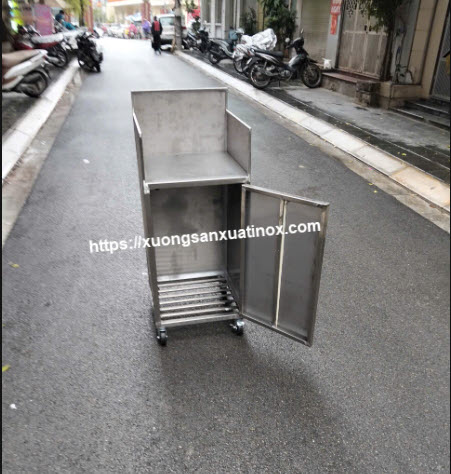 Tủ bếp inox làm theo kích thước