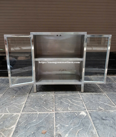 Tủ Inox 304 Cánh Kính Đa Năng