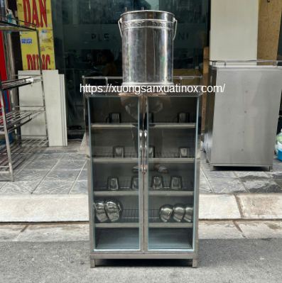 Tủ inox cánh kính