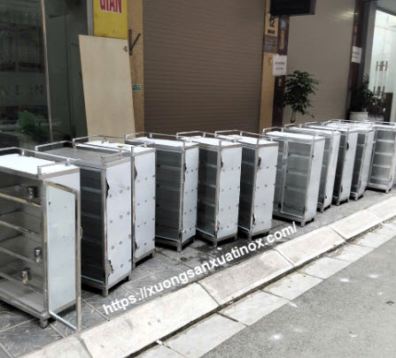 Tủ úp cốc 2 cánh inox