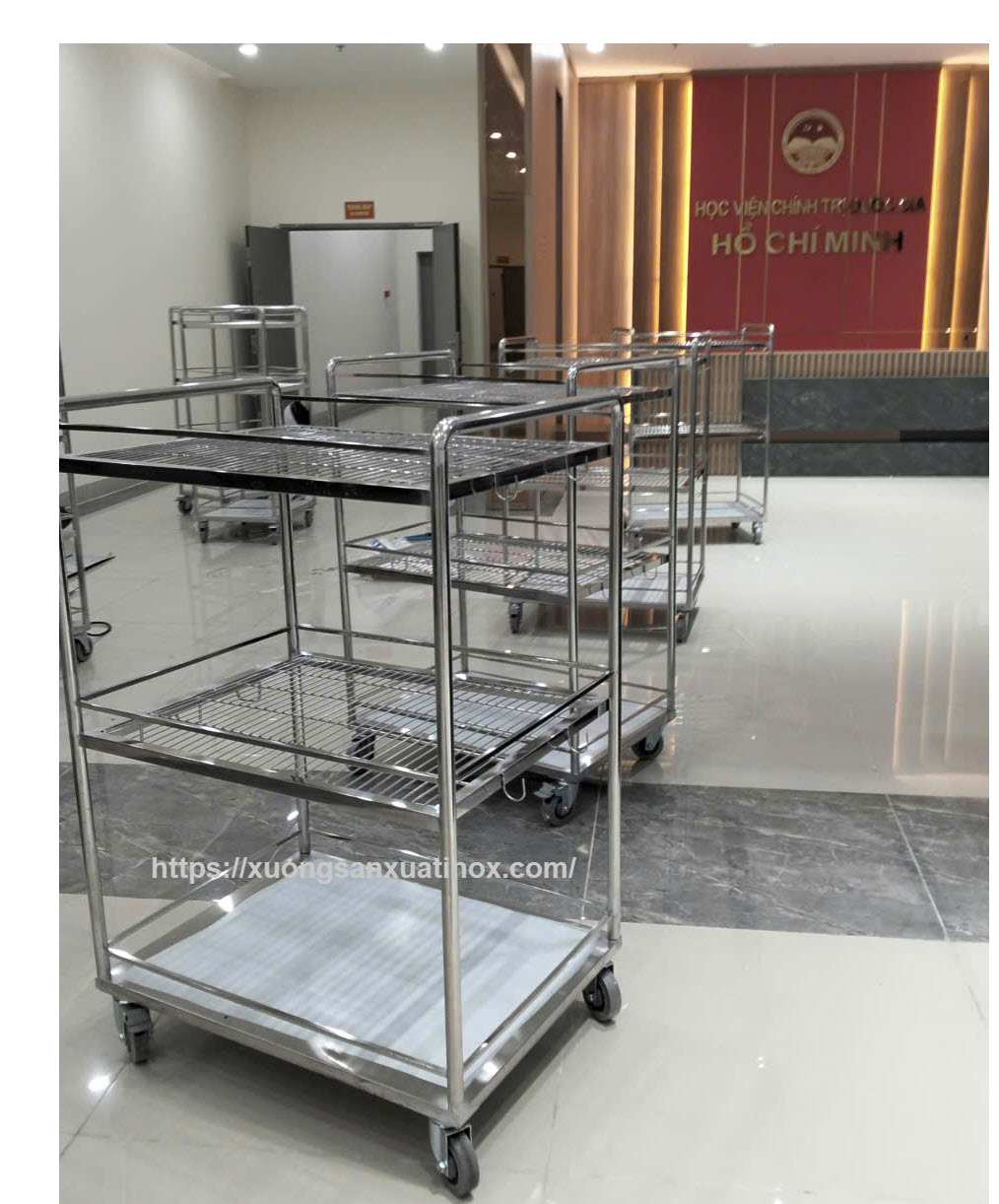Xe đẩy inox nhà bếp