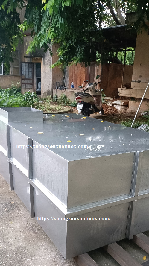 Bể ngầm inox tiêu chuẩn 2000l