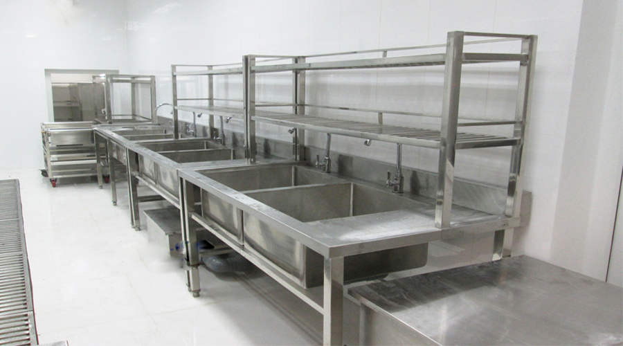 Chậu rửa inox công nghiệp dành cho bếp ăn