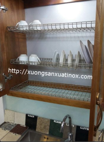 Có nên mua giá kệ úp bát inox tủ bếp?