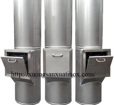 Ống thu rác inox tại cơ sở sản xuất uy tín