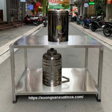 Bàn inox 2 tầng