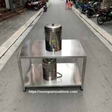 Bàn inox 2 tầng giá rẻ