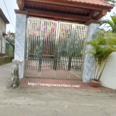 Cổng inox 2 cánh