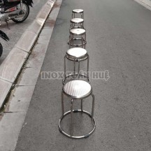 Ghế inox chân tròn