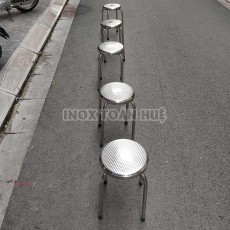 Ghế inox mặt tròn
