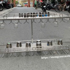 Giá úp ly, cốc 2 tầng