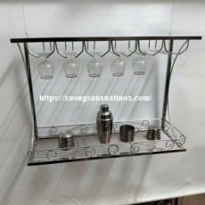 Giá úp ly quầy bar inox 304