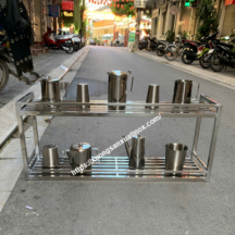 Kệ inox 2 tầng theo yêu cầu