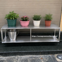 Kệ Inox 2 Tầng Treo Tường Mặt Phẳng