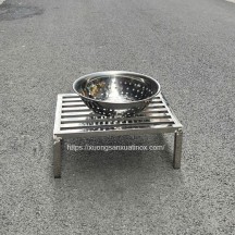 Kệ inox 304 để rổ giá
