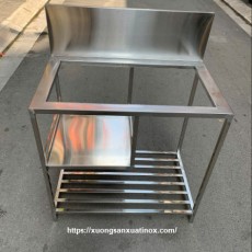 Kệ Inox Để Bếp Từ Có Thành Chắn Và Giá Nan Dưới