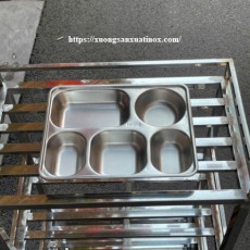 Khay cơm inox tiện lợi