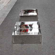 Khay inox hình vuông