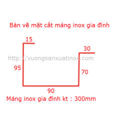 Máng xối inox gia đình