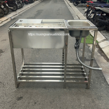 Thùng đá inox âm bàn