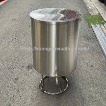 Thùng đựng nước inox hình trụ tròn