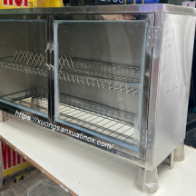 Tủ inox đựng bát đĩa có cánh