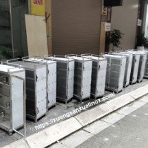 Tủ úp cốc 2 cánh inox