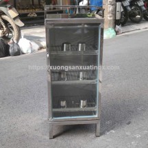 Tủ úp cốc inox 3 tầng