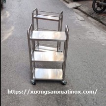 Xe đẩy inox  304 làm theo yêu cầu