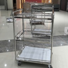 Xe đẩy nhà bếp 3 tầng inox